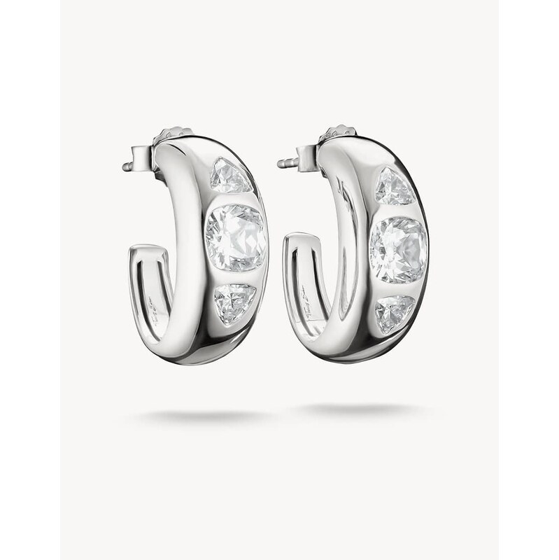 Thomas Sabo Hoop earrings in silver, white 115496560