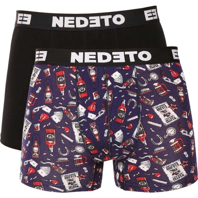 2PACK pánské boxerky Nedeto vícebarevné (2NBV5) 114339590