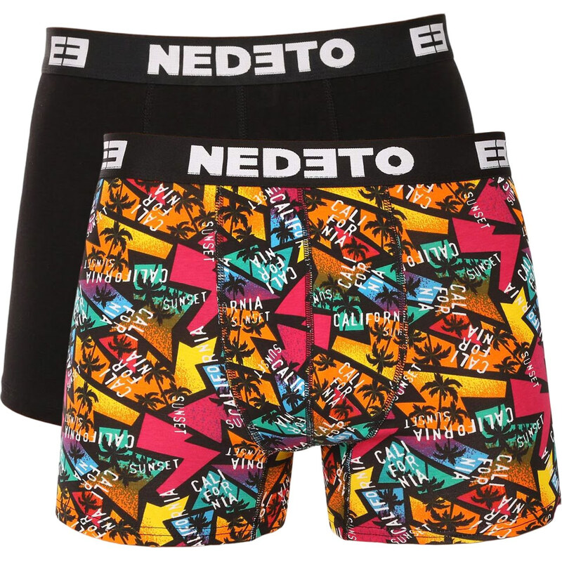 2PACK pánské boxerky Nedeto vícebarevné (2NBV2) 114339593