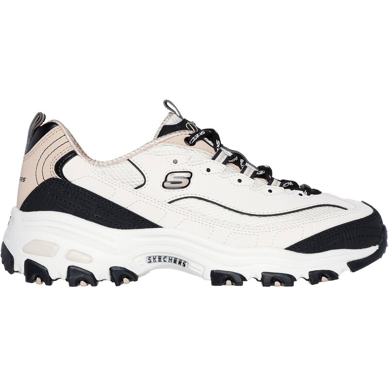 Skechers Ženy DLites - Retro Rewind Shoes v Prírodní/Cerný,