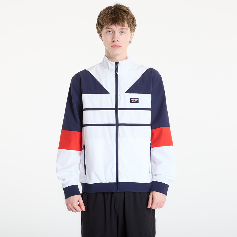 Bunda Reebok Heritage Logo Track Top White/ Navy/ Red M