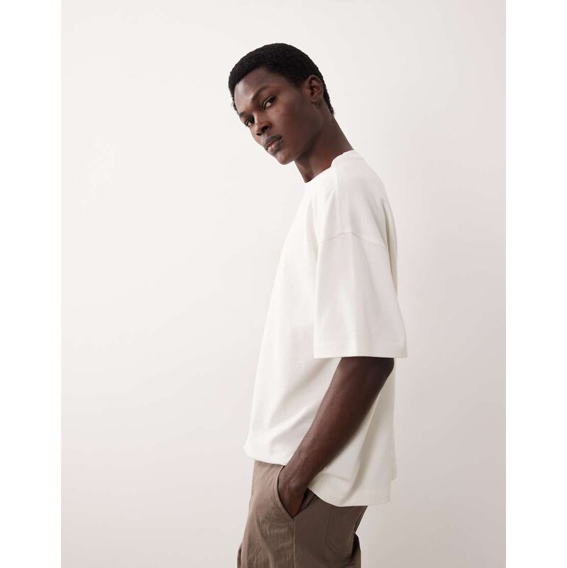 ASOS COLLECTIVE super heavyweight oversized t-shirt in cream