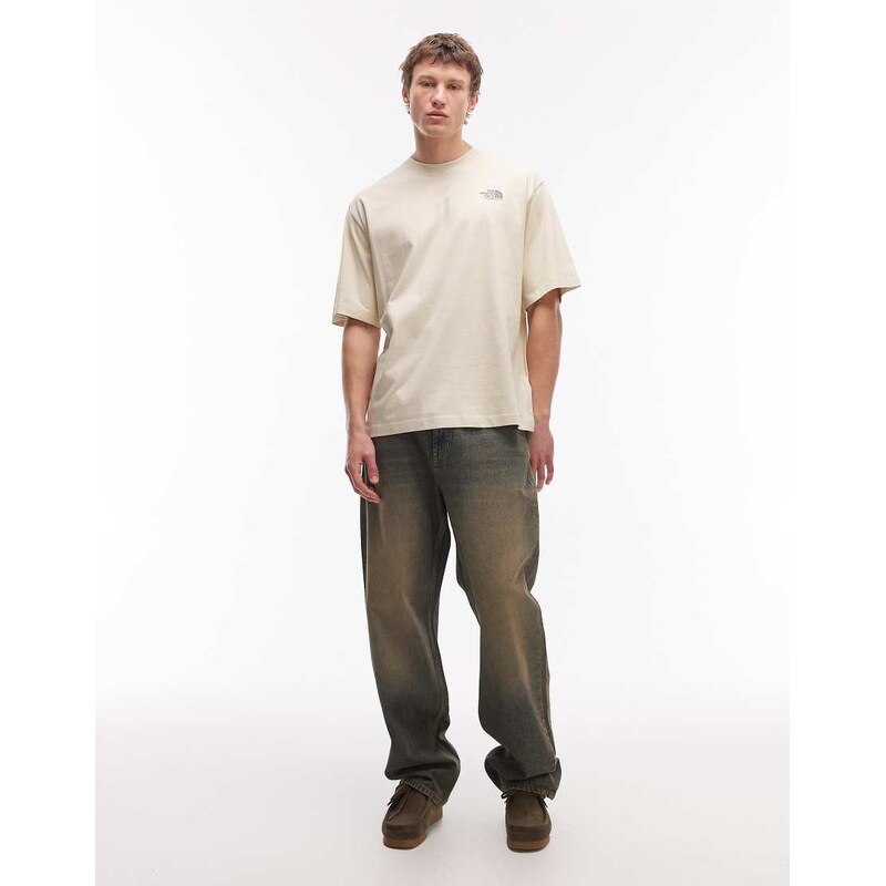The North Face Plant and Flora backprint oversized t-shirt in beige-Neutral