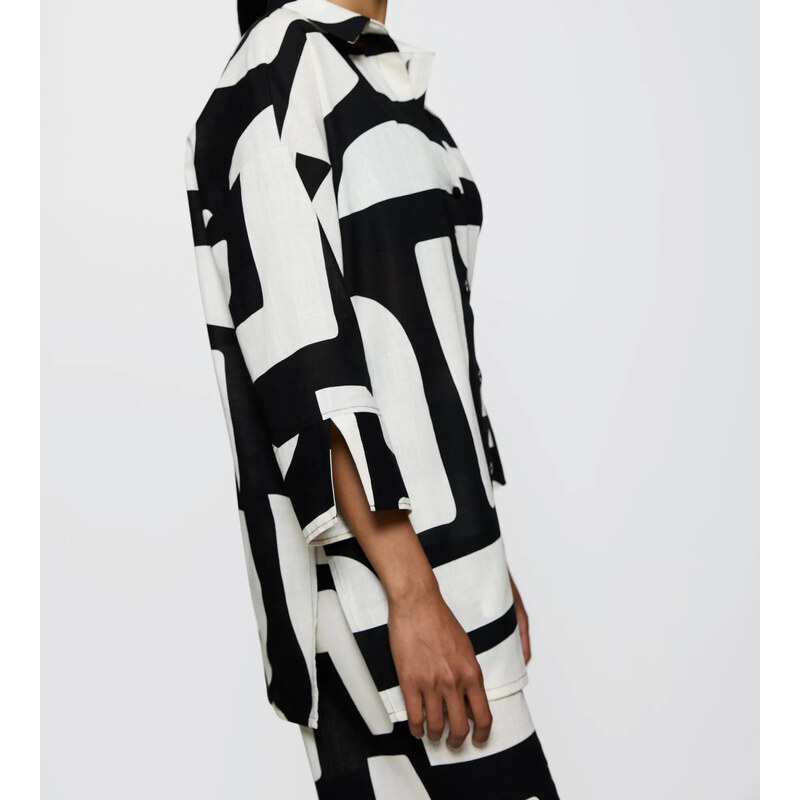 Summer Wear Boyfriend Shirt - BLACK - TRIUMPH BLACK - TRIUMPH 114220011