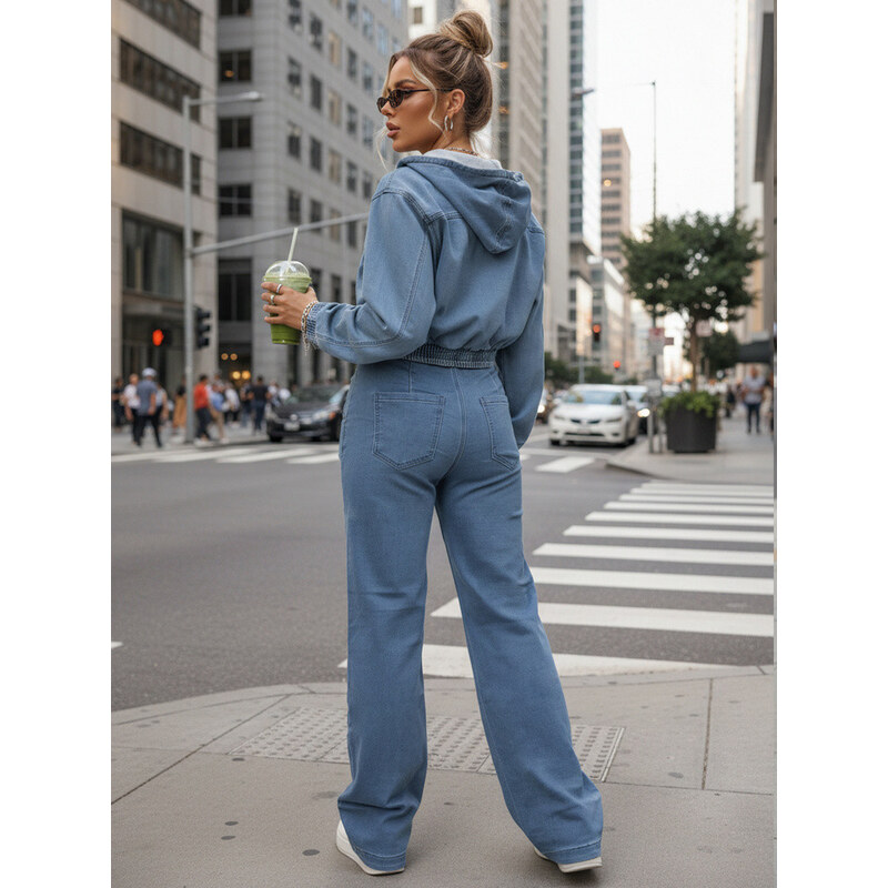 damska jeansowa niebieska model 22016779 - FashionStreet