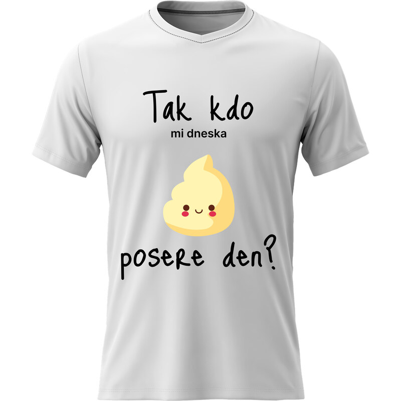 Giftela Dámské bavlněné tričko s potiskem - TAK KDO MI DNESKA