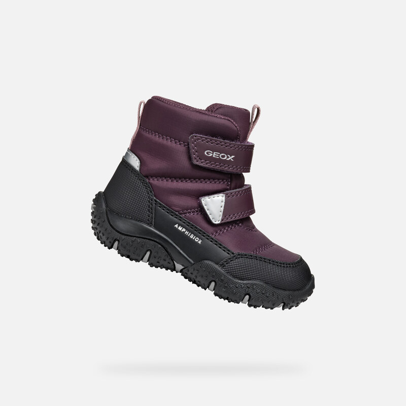 Dívčí kotníkové boty Burgundy Geox Baltic B Abx