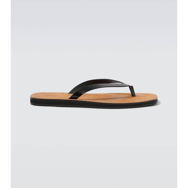 The Row City leather thong sandals
