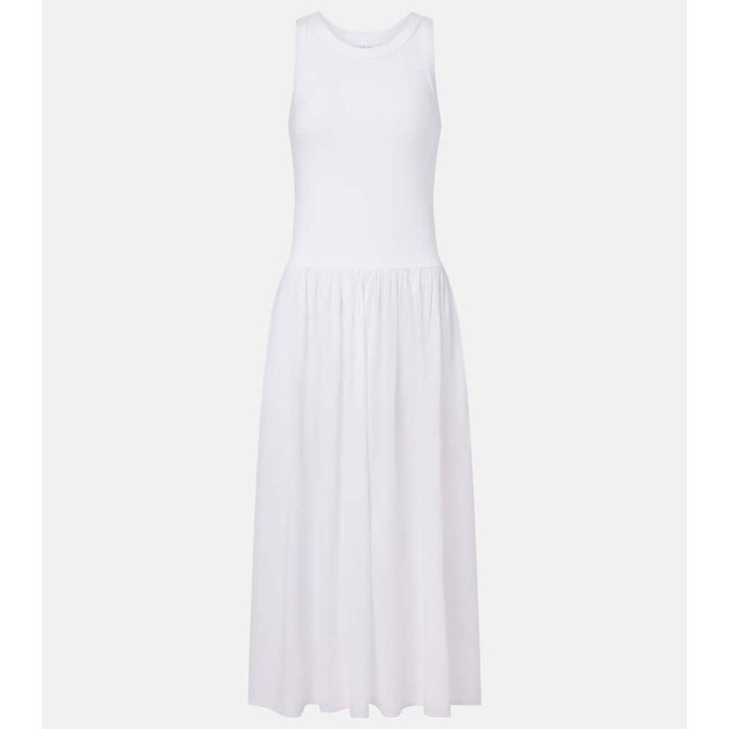 Velvet Amelia cotton-blend midi dress