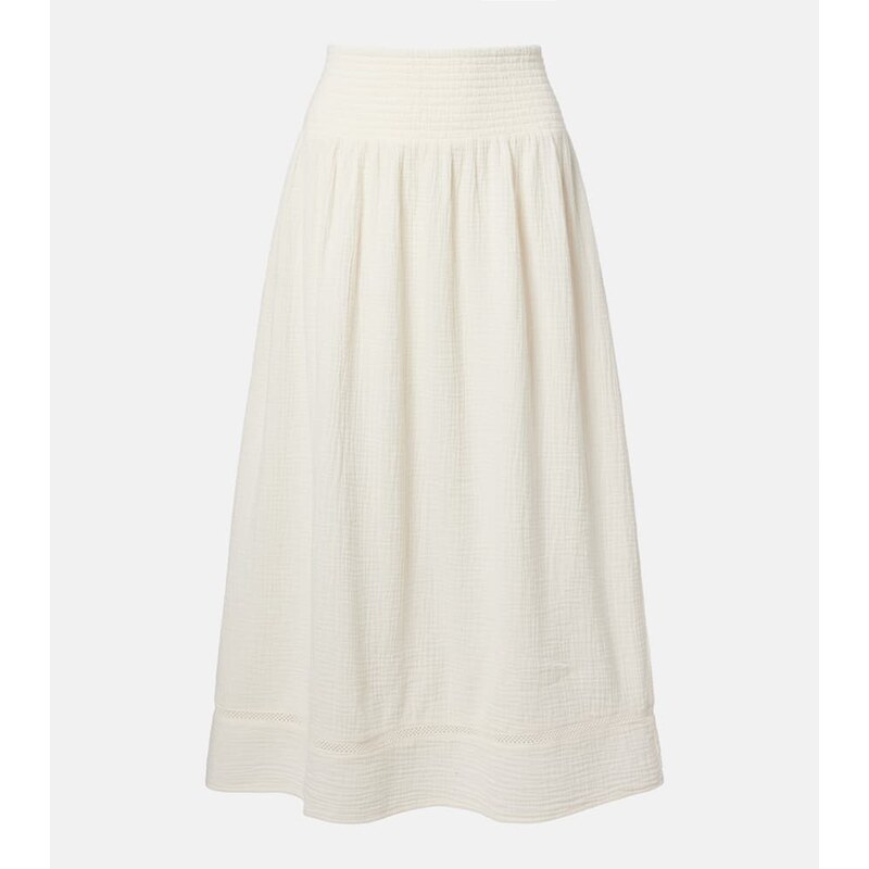 Velvet Mazie cotton gauze midi skirt