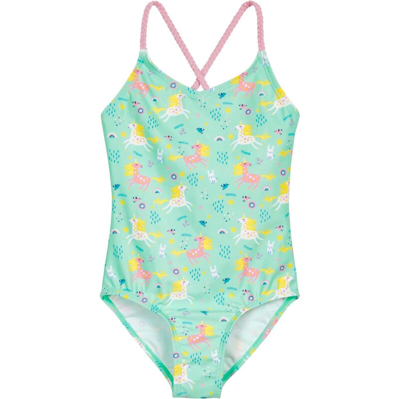 PLAYSHOES Plavky Einhorn žlutá / mátová / pink / bílá