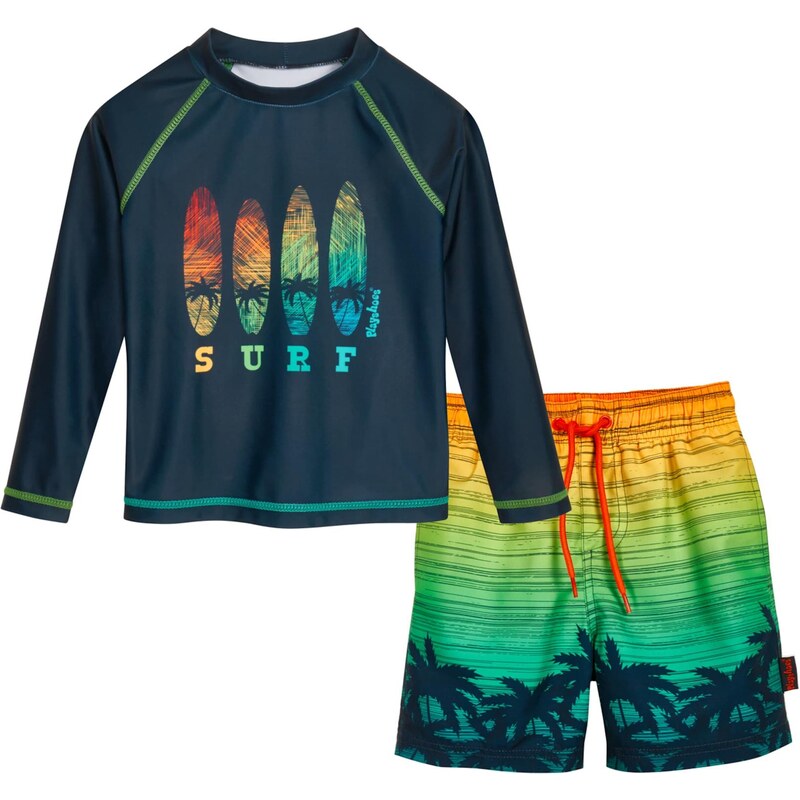 PLAYSHOES UV ochrana Surf marine modrá / zelená / světle zelená