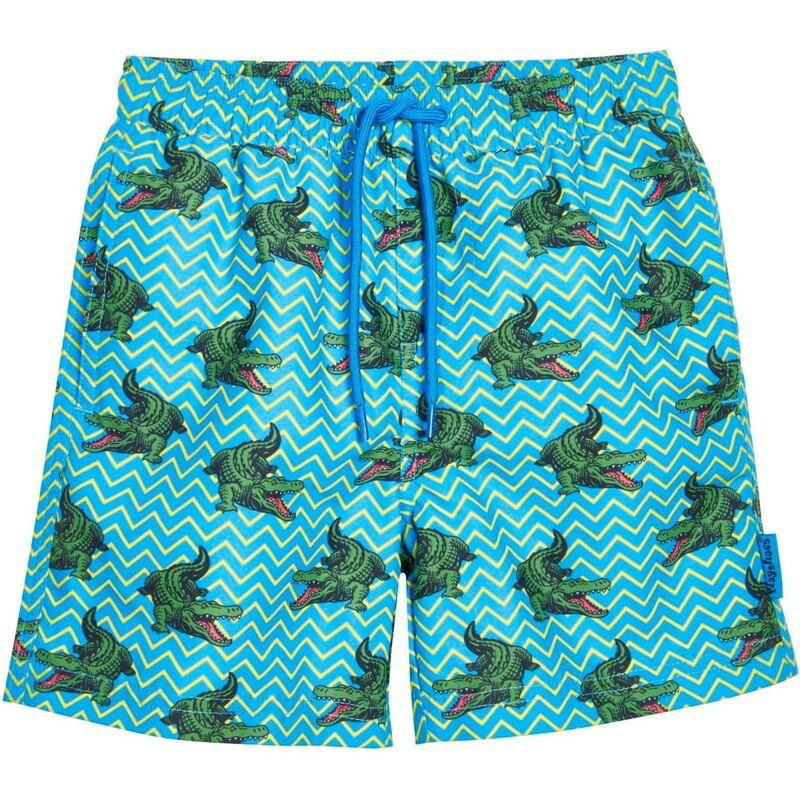 PLAYSHOES Plavecké šortky aqua modrá / žlutá / tmavě zelená /