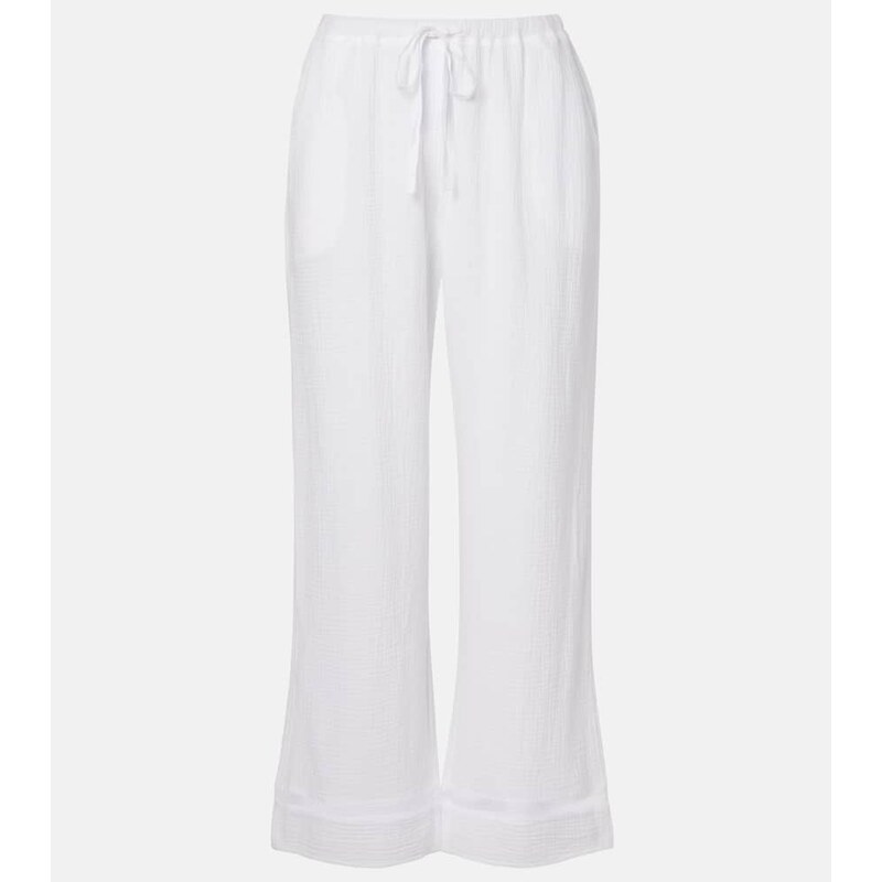 Velvet Calia cotton muslin wide-leg pants