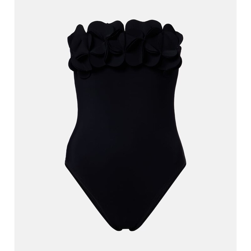 Karla Colletto Tess floral-appliquÃ swimsuit