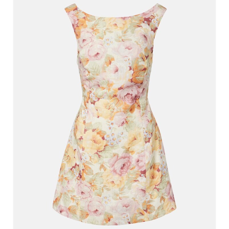 Faithfull Sofia floral linen minidress