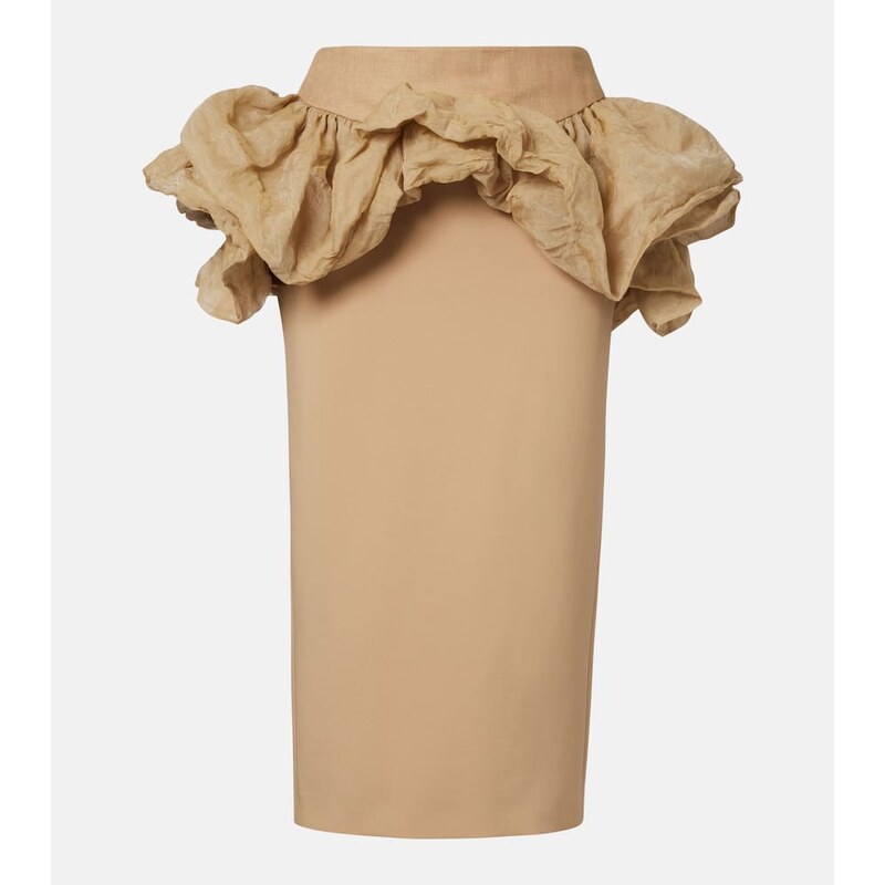 Max Mara Baccano peplum pencil skirt