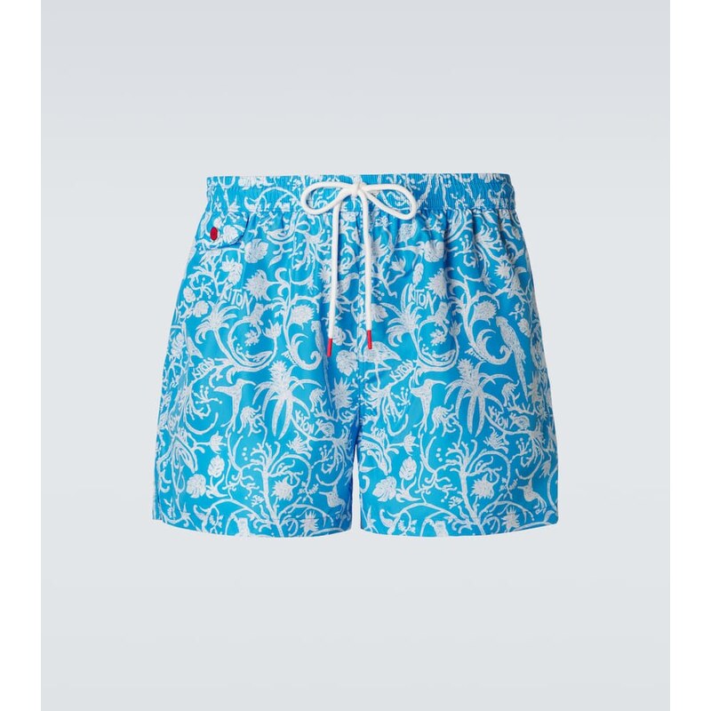 Kiton Printed swim trunks