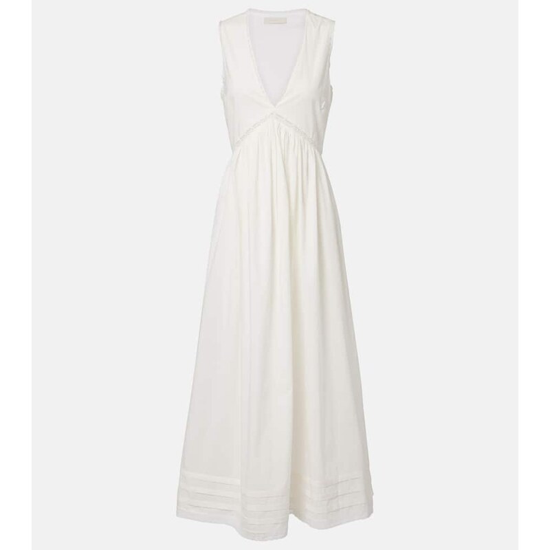 Faithfull Fiora cotton lace midi dress