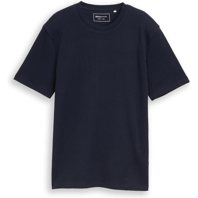TOM TAILOR DENIM Tričko námořnická modř