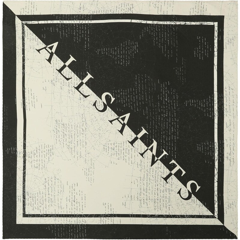 AllSaints Bandana krémová / černá