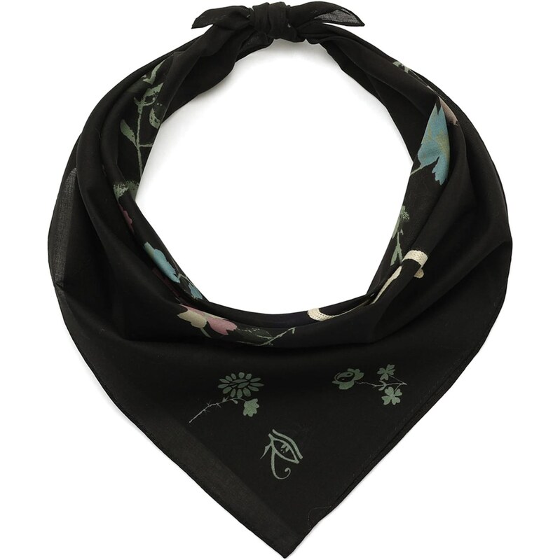 AllSaints Šátek Fleur De Lis černá