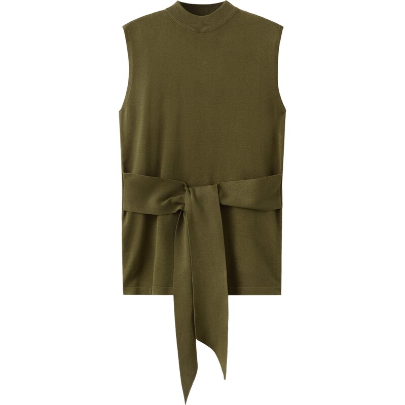 MANGO Svetr OSTRICH khaki 114239175