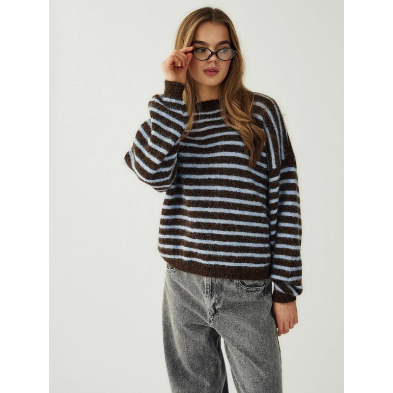 Noella Svetr N-Mafalda Knit hnědá 114239182