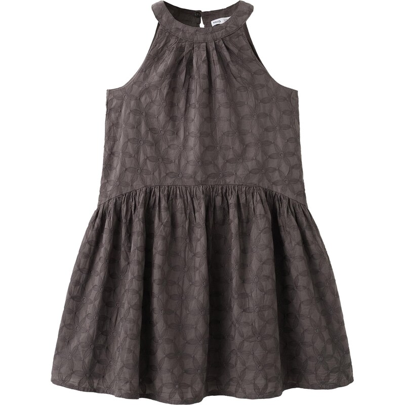 MANGO KIDS Šaty Zoe čokoládová / černá