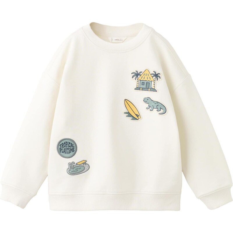 MANGO KIDS Mikina MSTICKER námořnická modř / opálová / žlutá /