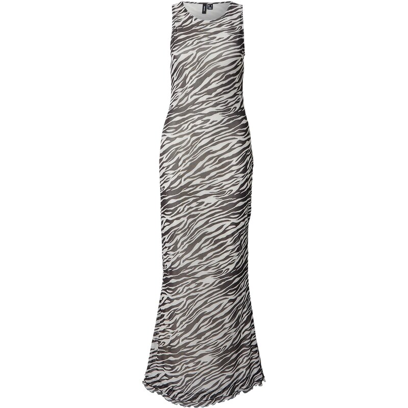 VERO MODA Letní šaty VMFLORY černá / bílá 114239642