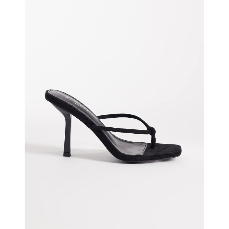 SIMMI Shoes Simmi London Asra heeled mule sandals in black