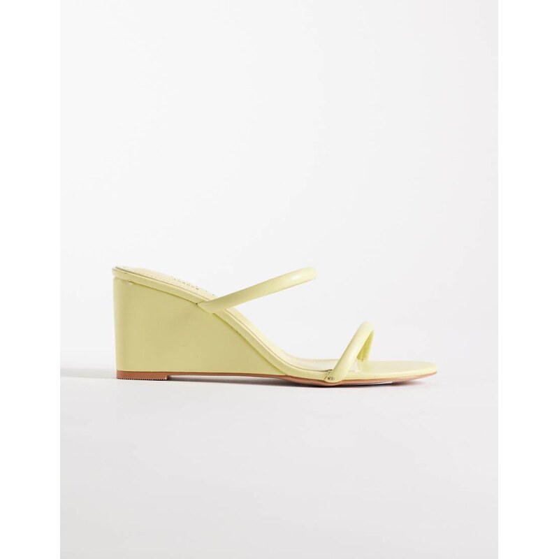 SIMMI Shoes Simmi London Dianna wedge sandals in yellow 115520849