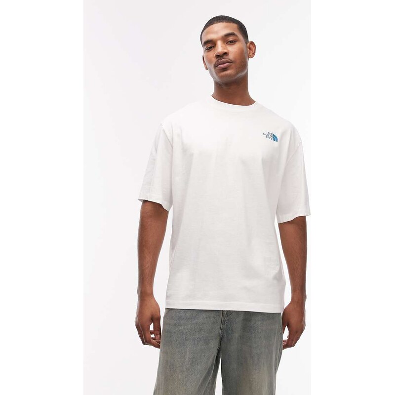 The North Face Flower backprint t-shirt in white