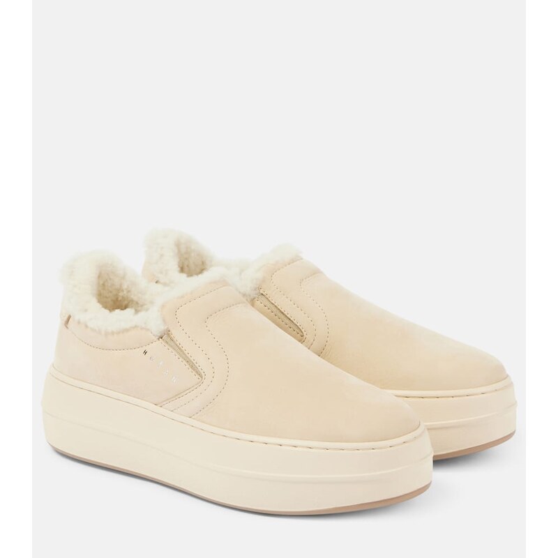 Hogan Skyscraper suede platform slip-on sneakers