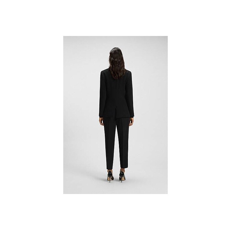 BOSS Regular-fit jacket in crease-resistant crepe 113938854