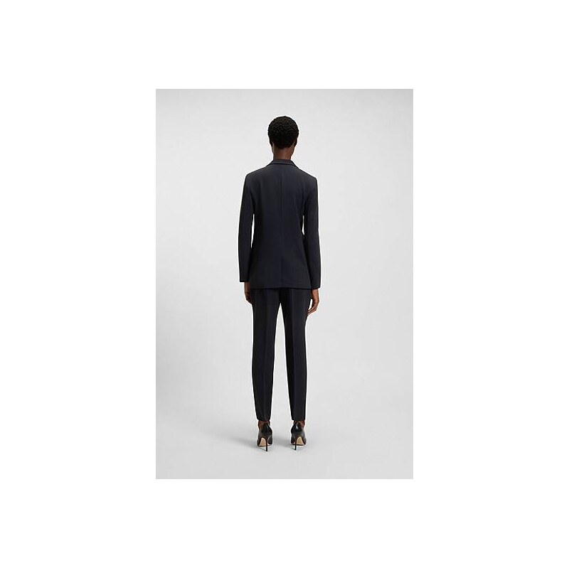 BOSS Regular-fit jacket in crease-resistant crepe 113938855