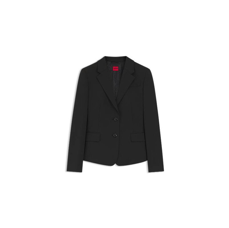 HUGO Single-breasted jacket in stretch fabric with notch lapels 113939271