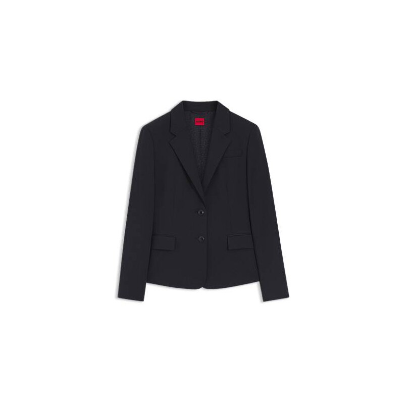 HUGO Single-breasted jacket in stretch fabric with notch lapels 113939272