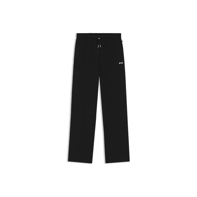 BOSS Drawstring pyjama bottoms in stretch cotton with logo detail 113939338