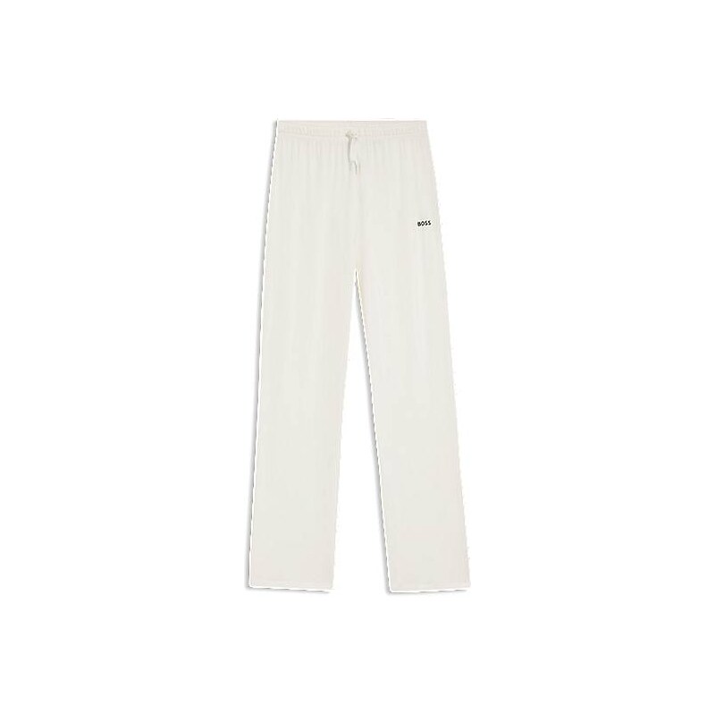BOSS Drawstring pyjama bottoms in stretch cotton with logo detail 114160439