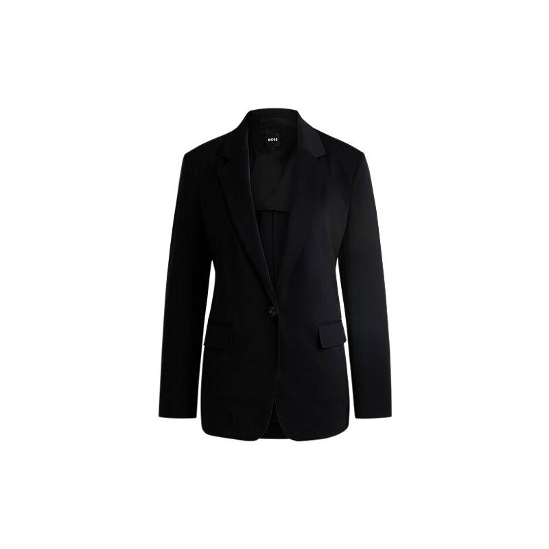 BOSS Relaxed-fit jacket in crease-resistant stretch jersey 113939430