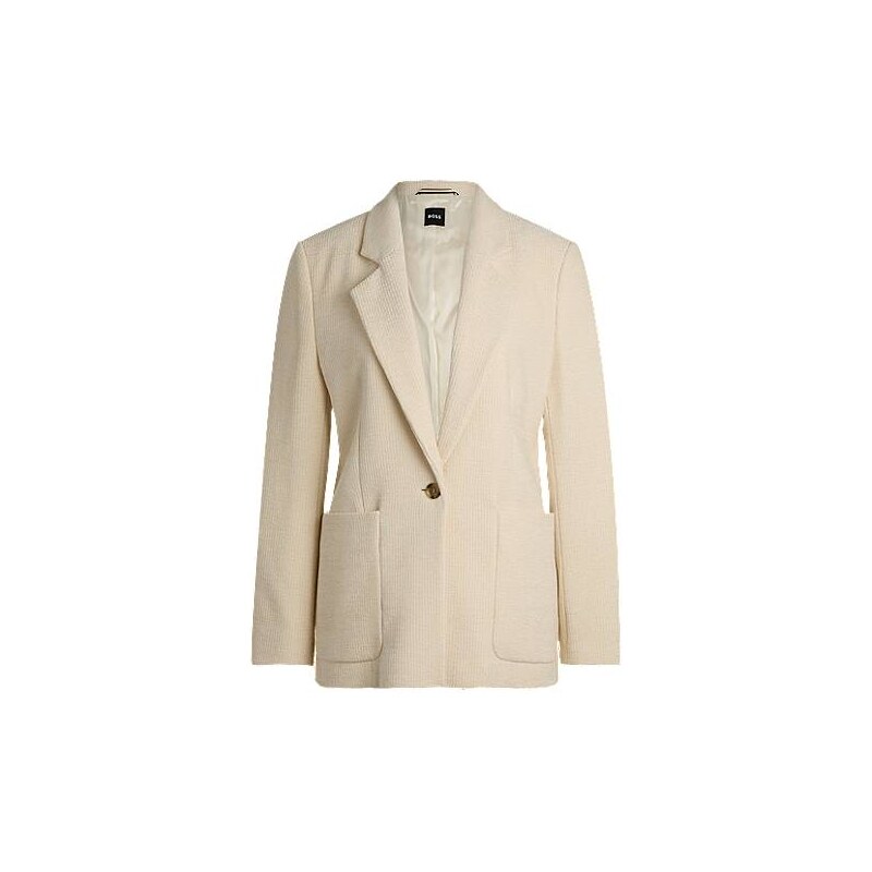 BOSS Relaxed-fit jacket in velvet corduroy 114221314