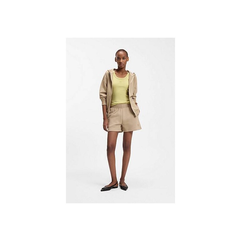 HUGO Relaxed-fit shorts in cotton terry with embroidered logo 113939738