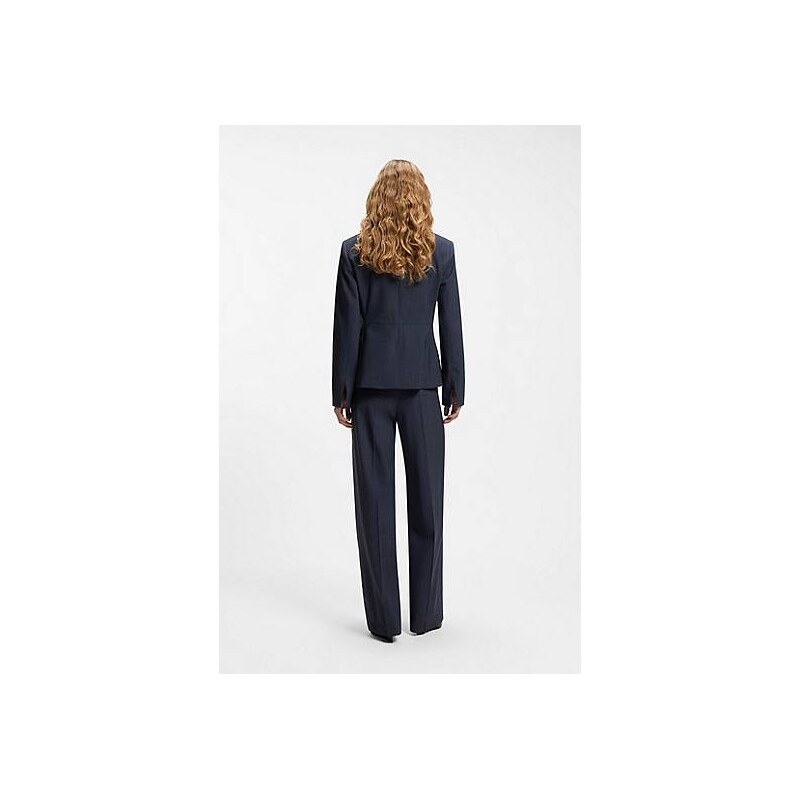 BOSS Slim-fit blazer in melange virgin wool 113939874