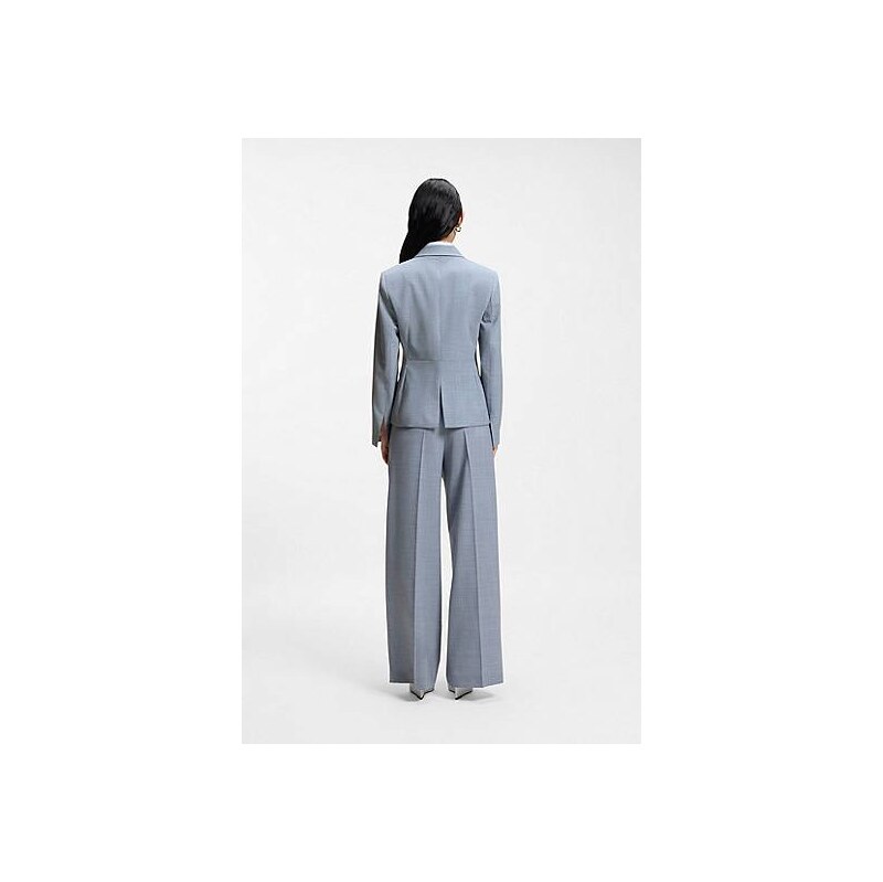 BOSS Slim-fit blazer in melange virgin wool 113939875
