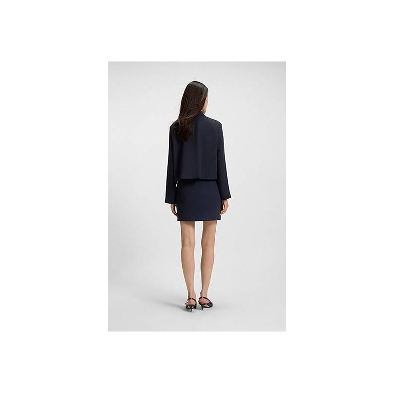 BOSS Crepe blazer with concealed closure 113939876