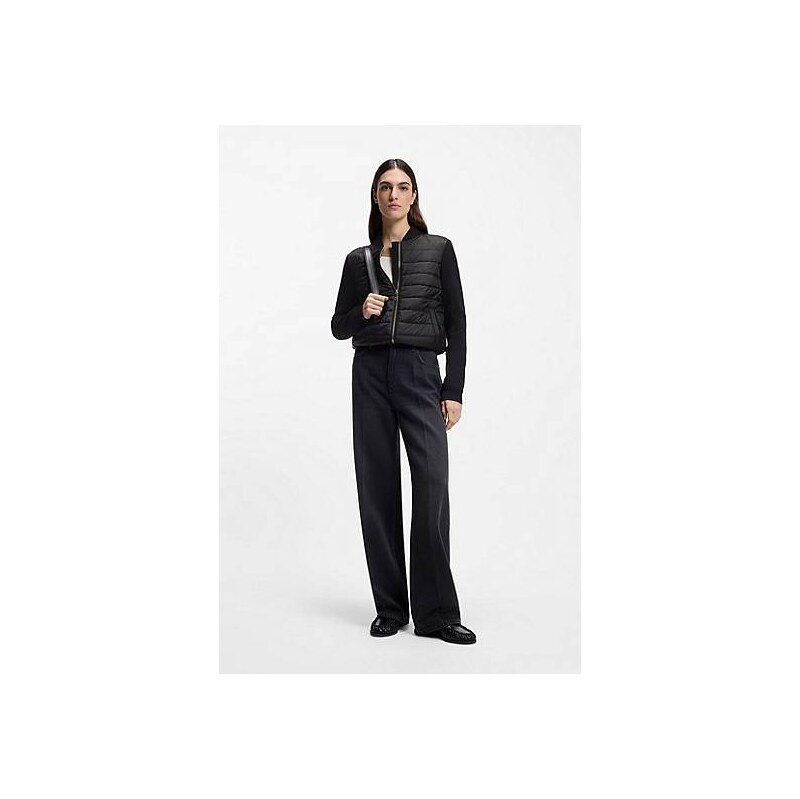 BOSS Knitted jacket with padded front 113939939