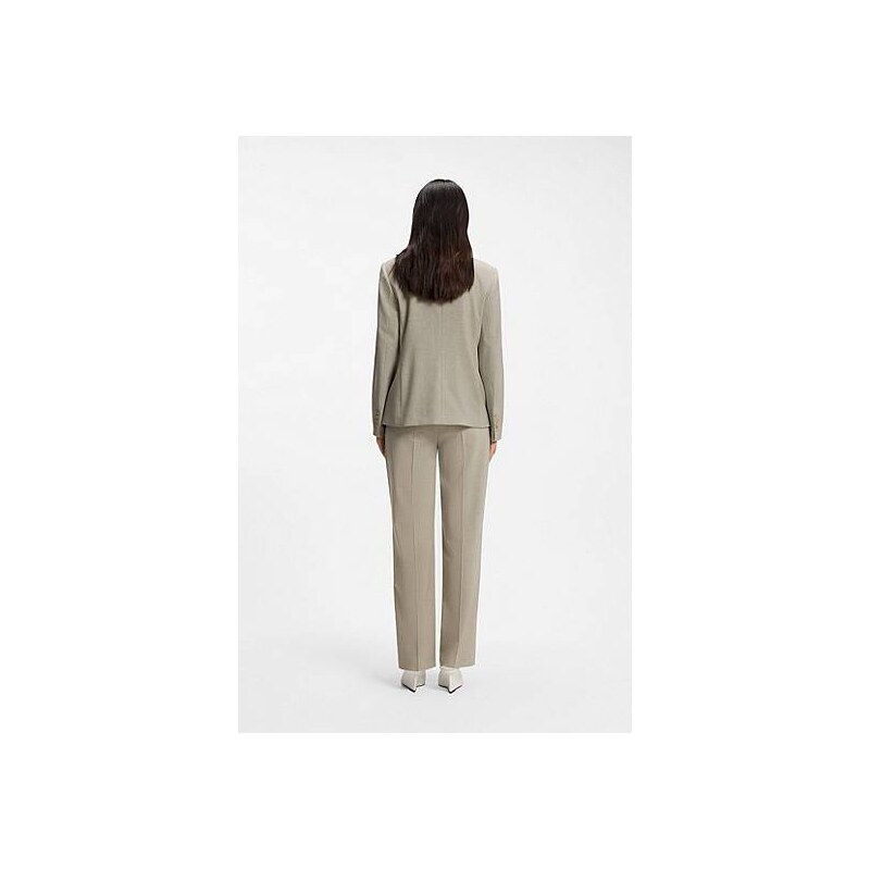 BOSS Regular-fit blazer in melange virgin wool 113939941