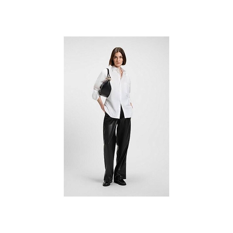 BOSS Oversized-fit blouse in cotton 113939974